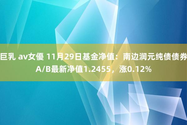 巨乳 av女優 11月29日基金净值：南边润元纯债债券A/B最新净值1.2455，涨0.12%