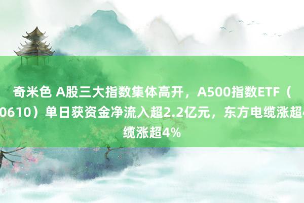 奇米色 A股三大指数集体高开，A500指数ETF（560610）单日获资金净流入超2.2亿元，东方电缆涨超4%
