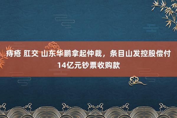 痔疮 肛交 山东华鹏拿起仲裁，条目山发控股偿付14亿元钞票收购款