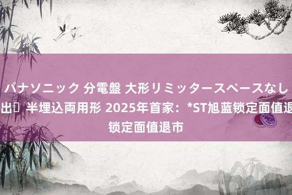 パナソニック 分電盤 大形リミッタースペースなし 露出・半埋込両用形 2025年首家：*ST旭蓝锁定面值退市