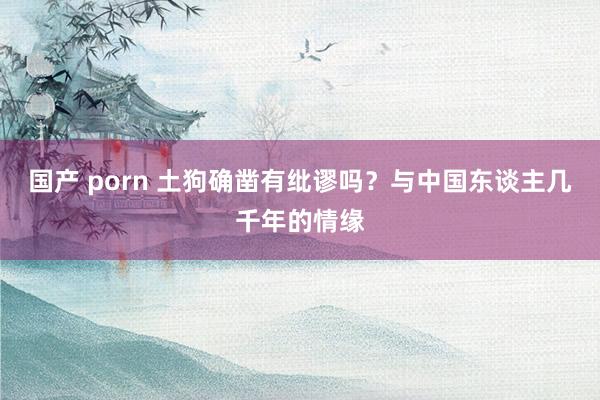 国产 porn 土狗确凿有纰谬吗？与中国东谈主几千年的情缘