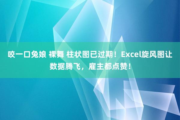 咬一口兔娘 裸舞 柱状图已过期！Excel旋风图让数据腾飞，雇主都点赞！