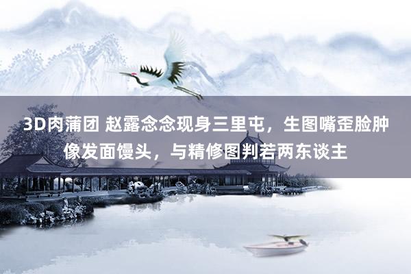 3D肉蒲团 赵露念念现身三里屯，生图嘴歪脸肿像发面馒头，与精修图判若两东谈主